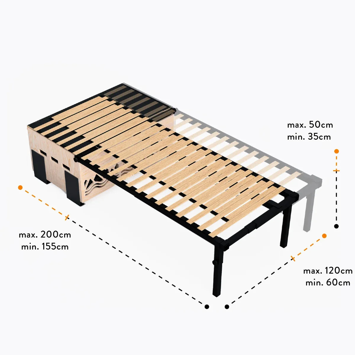 Campinambulle_Malle de voyage Amovible_Cavale Mini_Lit peigne