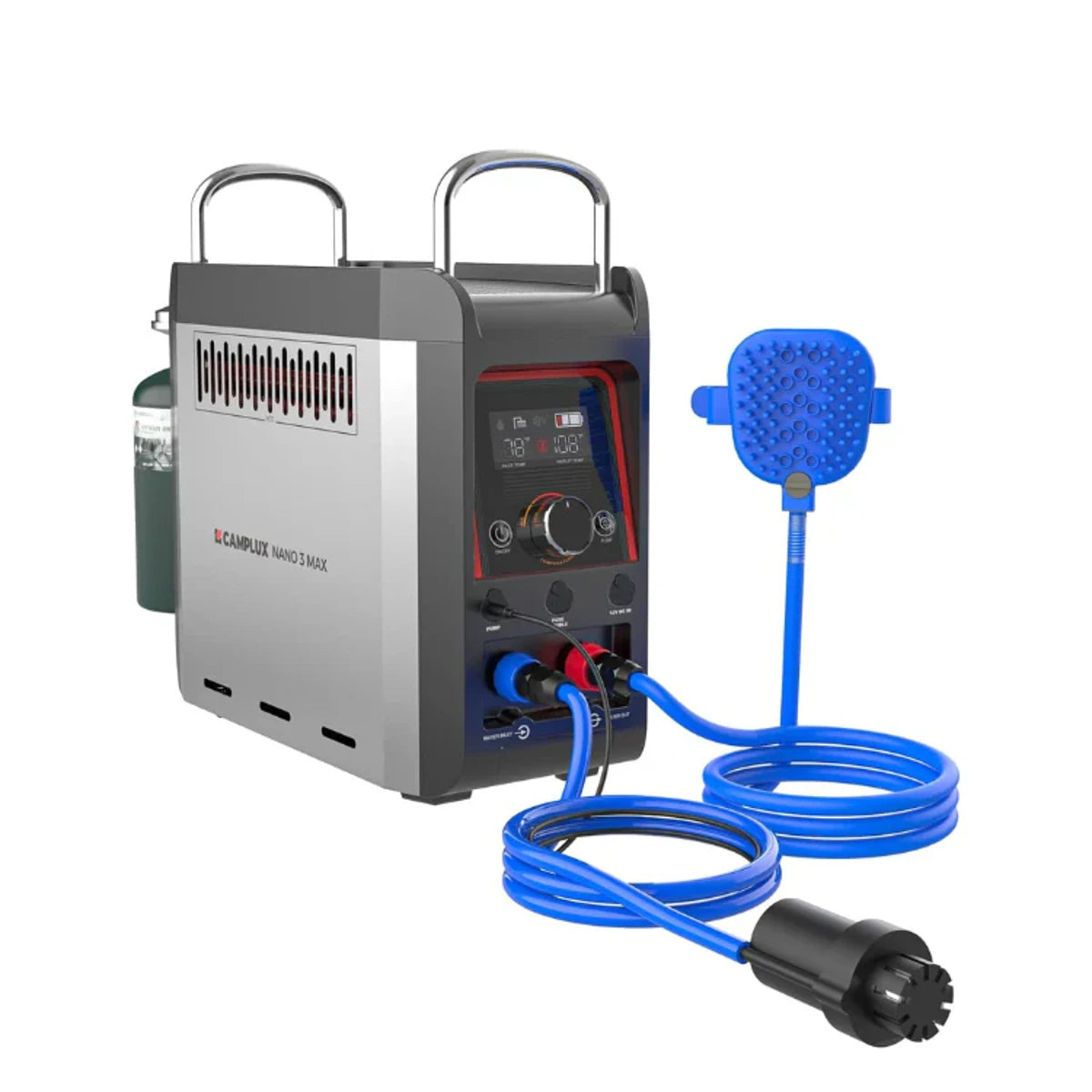 Camplux_Douche_portable_chauffante_Nano_3_MAX_Pommeau douche chien