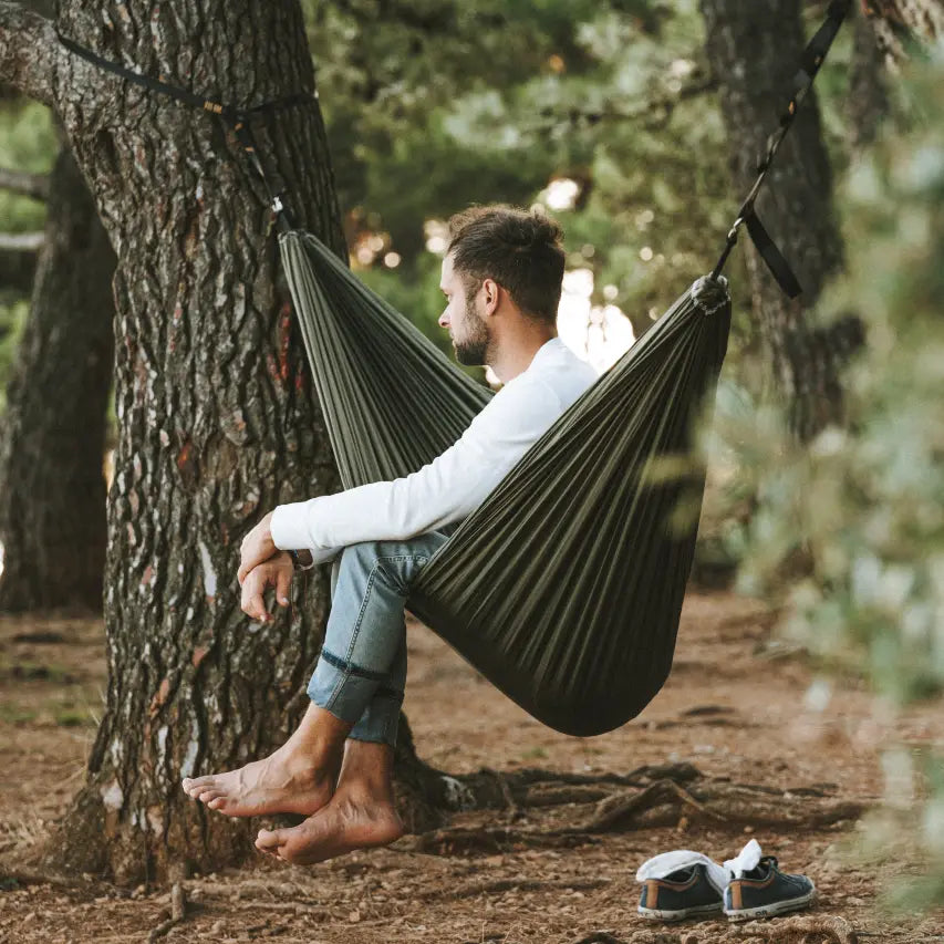 Casambu hamac original ticket to the moon vert armee-marron