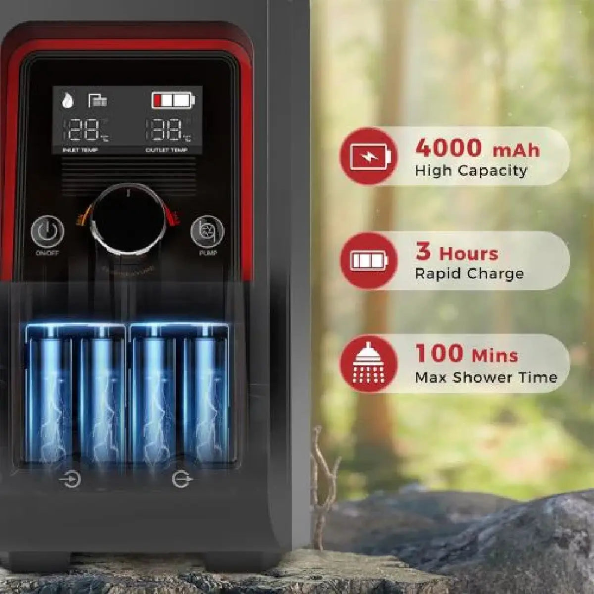 Camplux_Chauffe eau portable CAMPLUX Nano 3 Pro