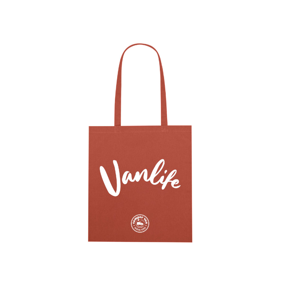 ToteBag Rouge Terracota Camper Van Week-end