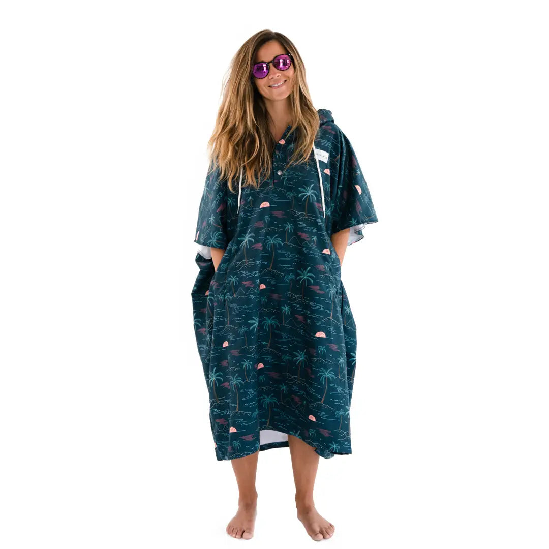 Poncho micro fibre adulte-Tahiti-MINIMIZ