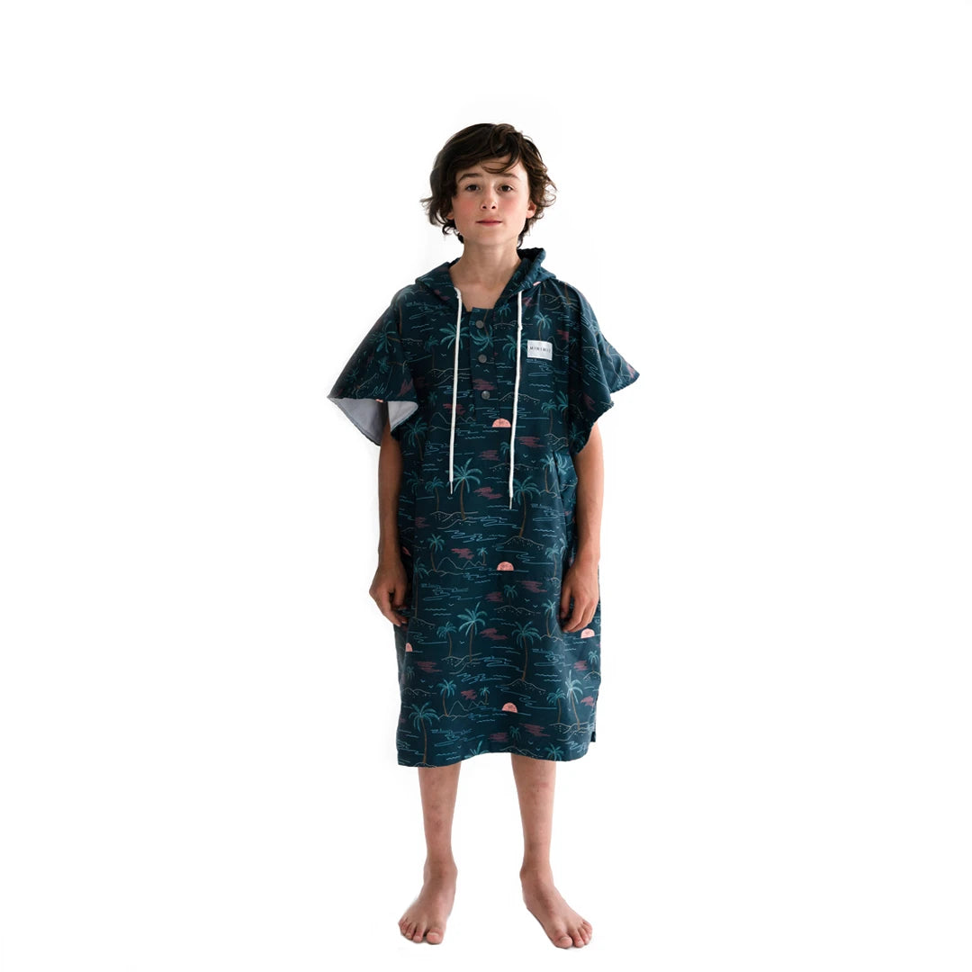 Poncho micro fibre enfant avec poche-Tahiti-MINIMIZ