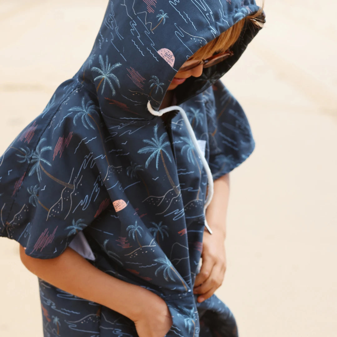 Poncho micro fibre enfant avec poche-Tahiti-MINIMIZ_2