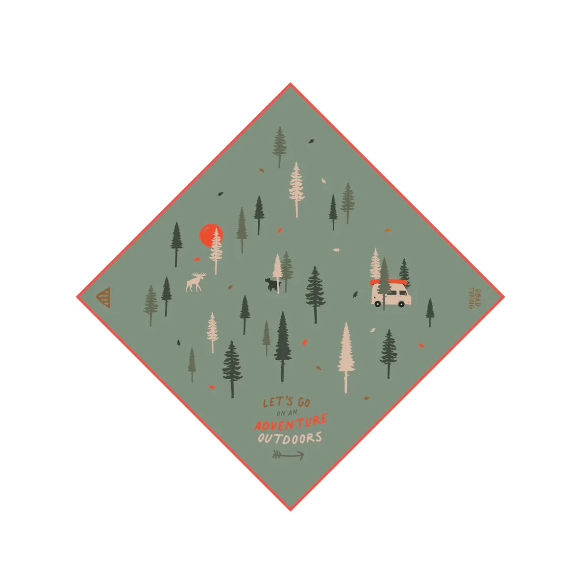 Roadtyping_Tissu Vanlife_Bandana Torchon Serviette