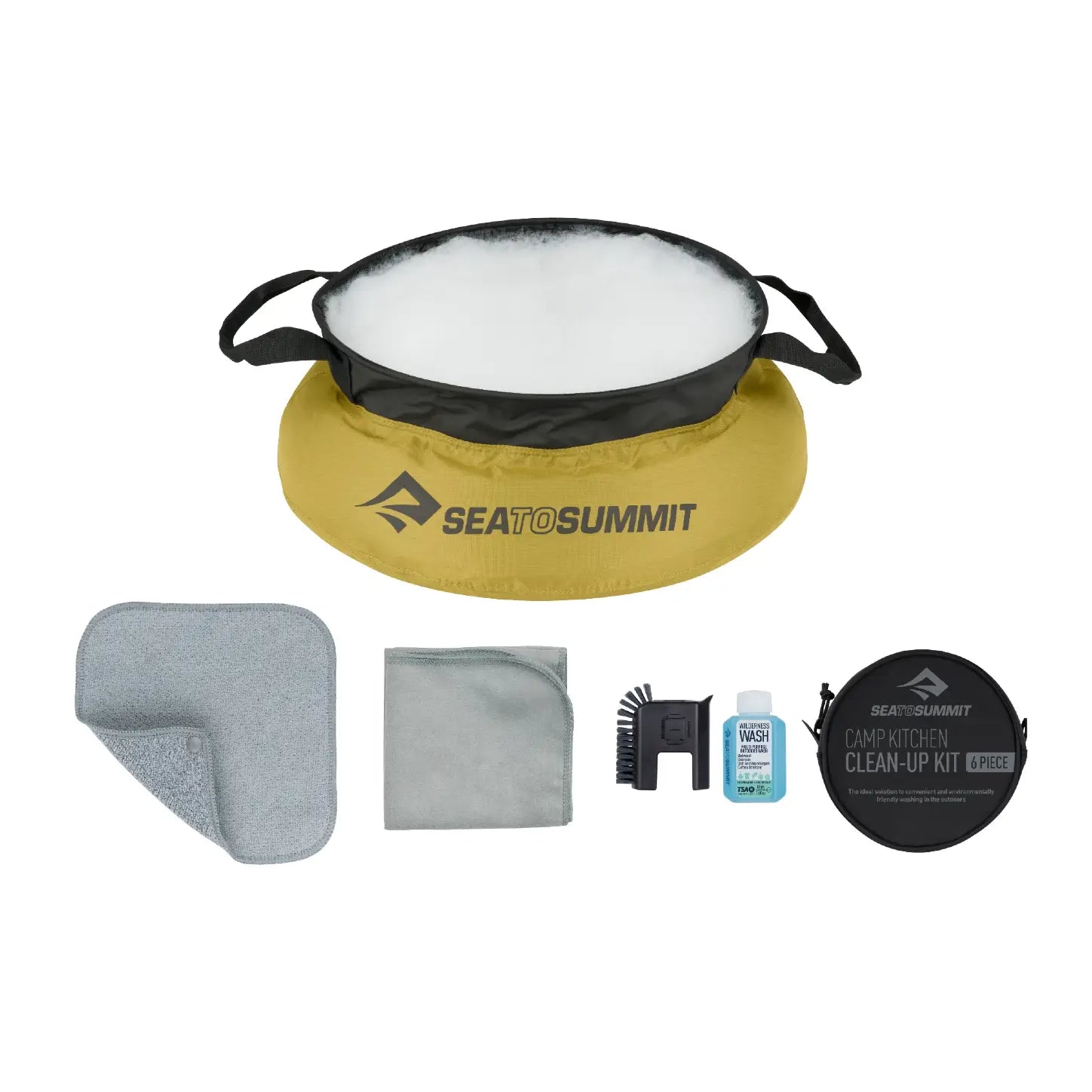 Kit de nettoyage tout en 1-Camp Kitchen Clean Up-10L-jaune-SEA TO SUMMIT