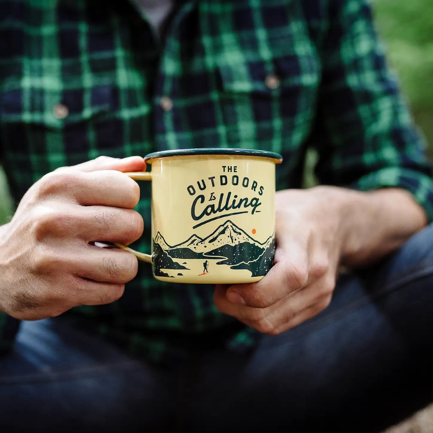 Tasse émaillée-mug-32,5cl-The Outdoors is Calling-GENTLEMEN’S HARDWARE_3
