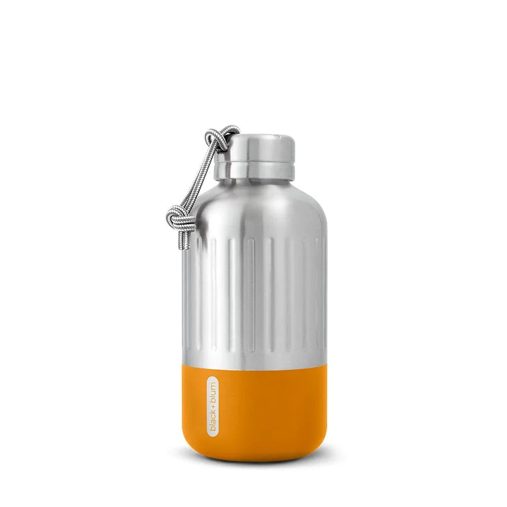 Gourde isotherme-Explorer-65cl-Inox-Orange-Black + Blum