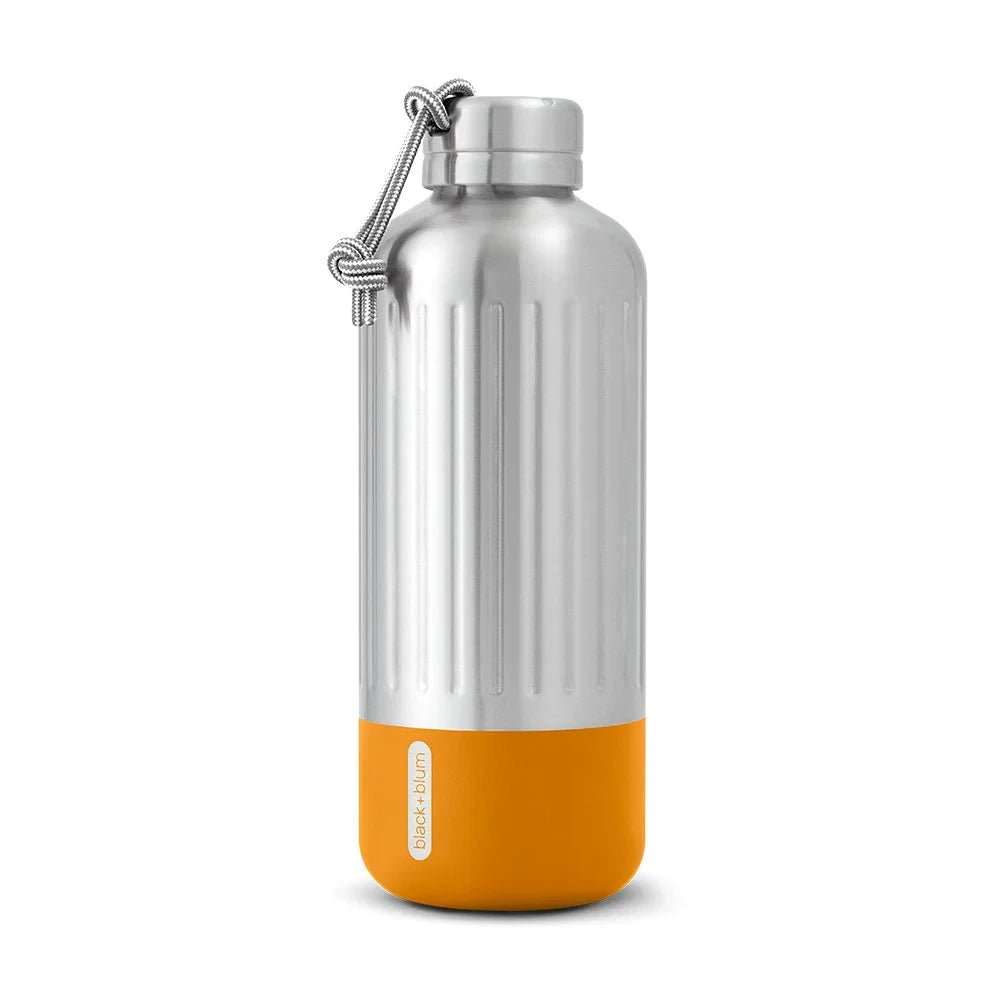 Gourde isotherme-Explorer-85cl-Inox-Orange-Black + Blum