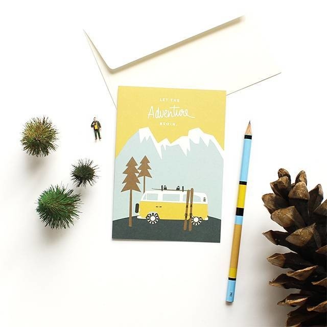 Carte avec enveloppe-Let The Adventure Begin-ROADTYPING_2