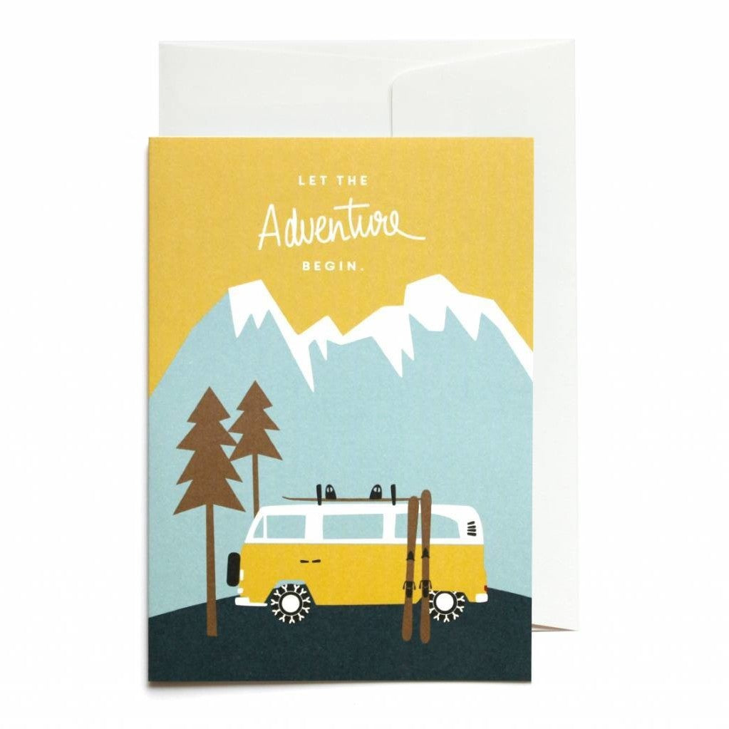 Carte avec enveloppe-Let The Adventure Begin-ROADTYPING