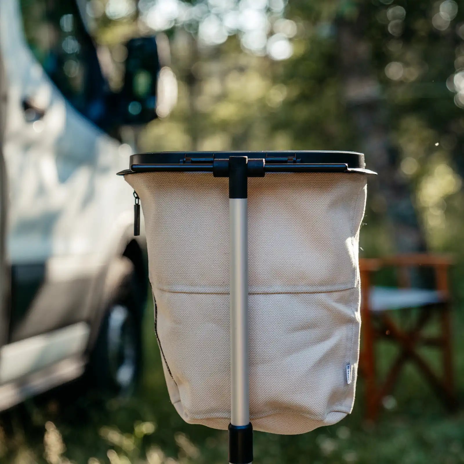 Camping Stick-Piquet téléscopique-Poubelle de voyage-Noir-FLEXTRASH_3