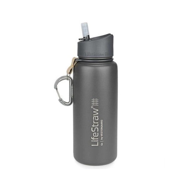 Gourde filtrante isotherme en inox-LifeStraw Go 2-70cl-gris-LIFESTRAW