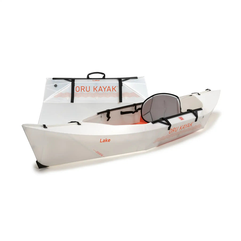 Kayak pliable-Lake-blanc et orange-ORU KAYAK