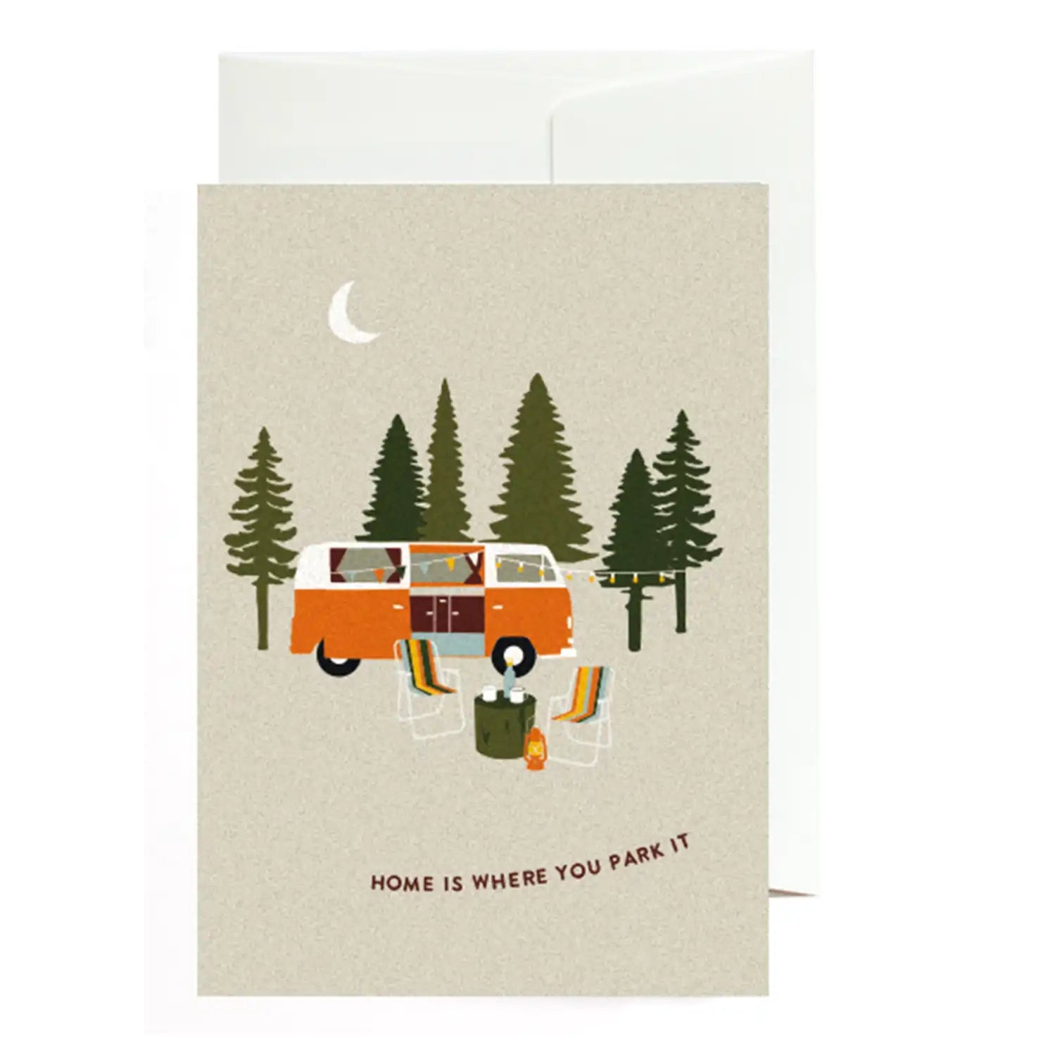 Carte avec enveloppe-Home Is Where You Park It-ROADTYPING