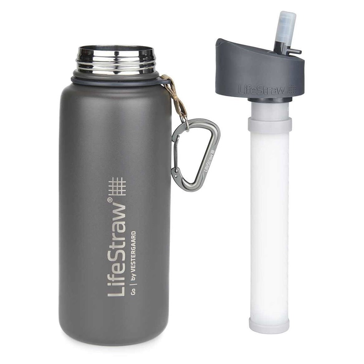 Gourde filtrante isotherme en inox-LifeStraw Go 2-70cl-gris-LIFESTRAW_4