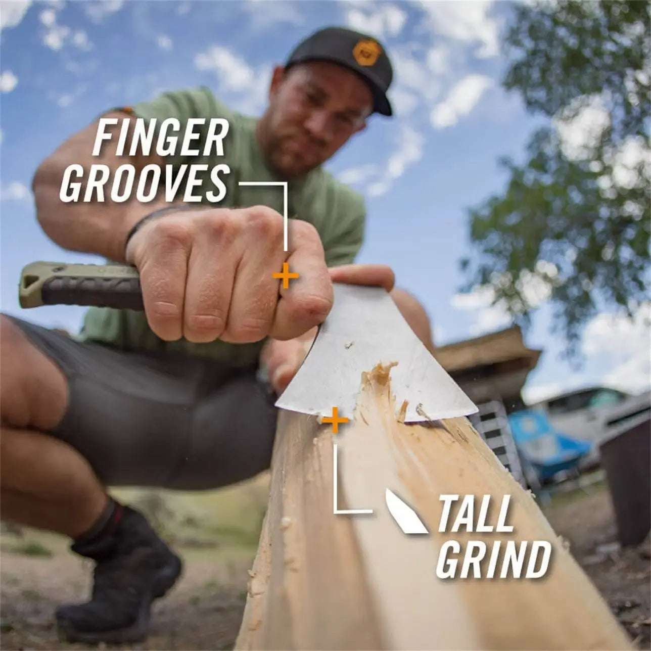 Hachette-Pack Hatchet-Vert khaki et noir-GERBER GEAR