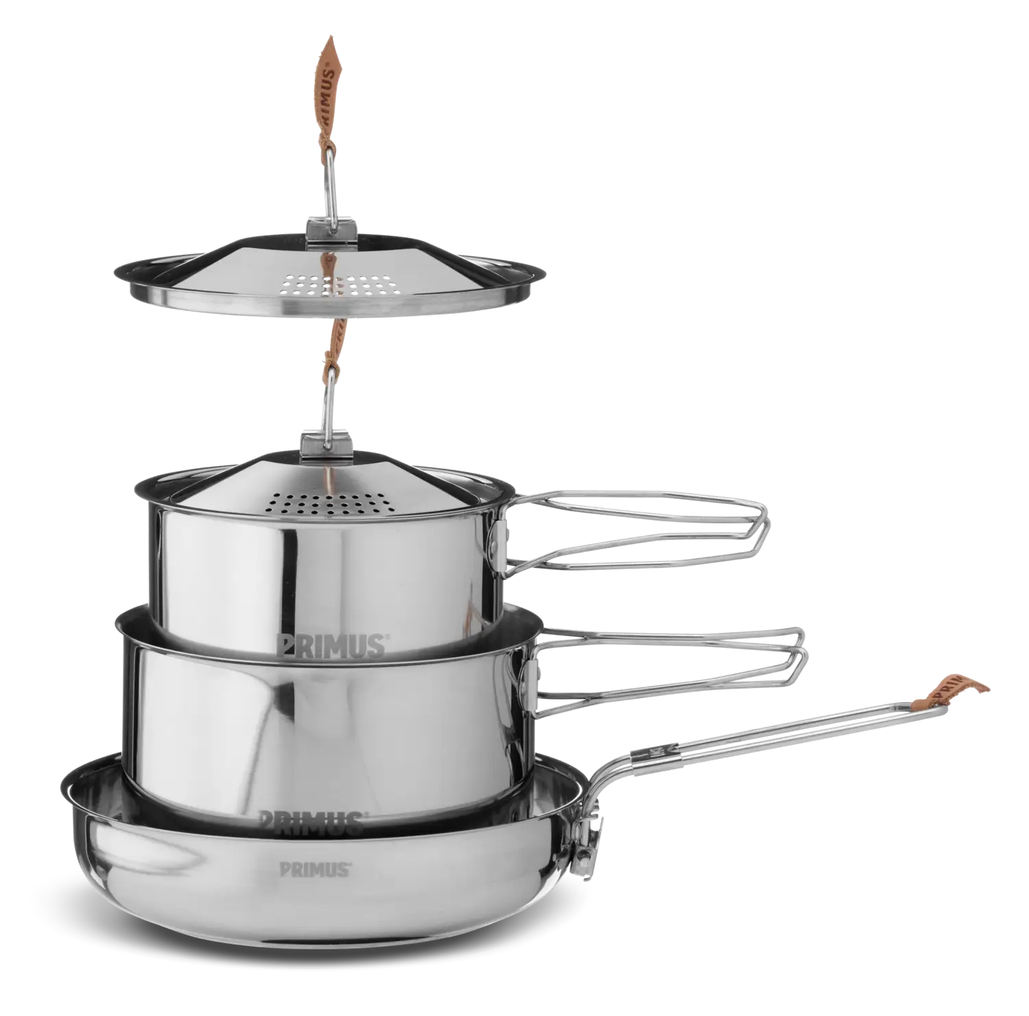 Batterie de cuisine inox-Small-2 casseroles-1 poele-PRIMUS_2