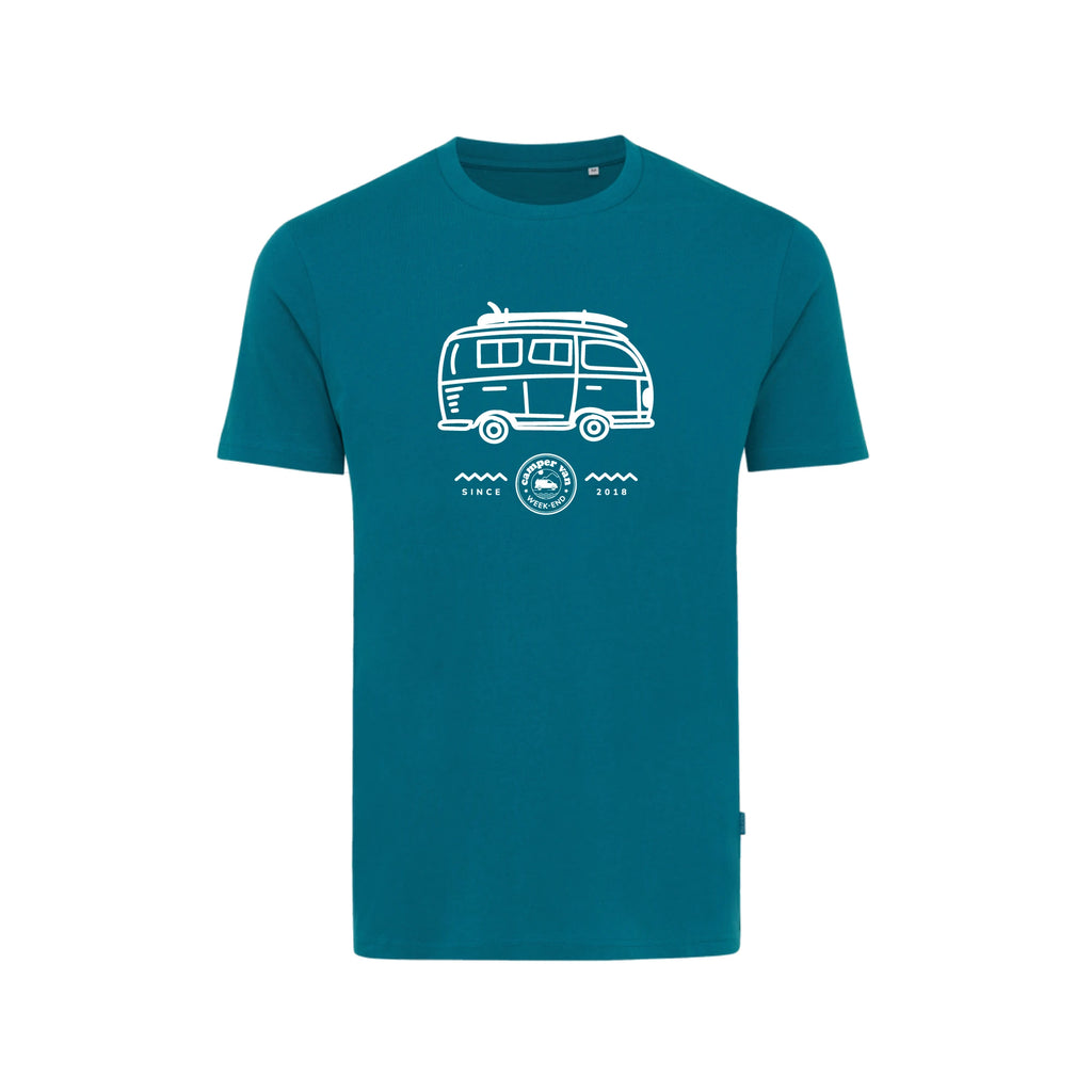 Campervan Weekend_Tee-shirt Vanlife_Bleu Vert