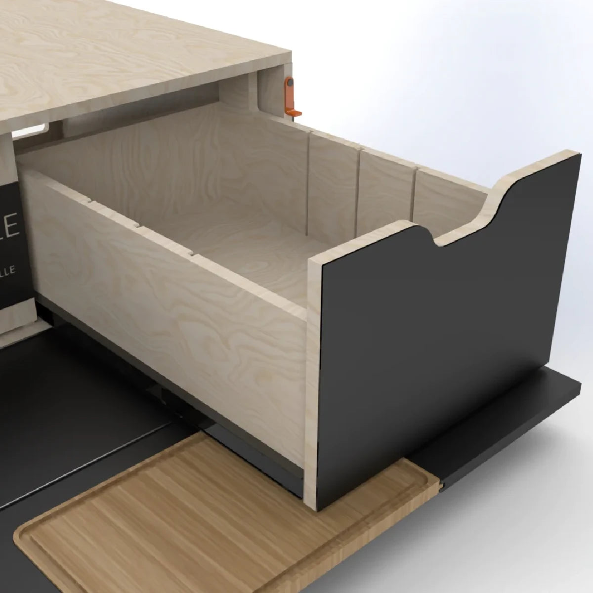 Campinambulle_Malle de voyage Amovible_Cavale Mini_Tiroir