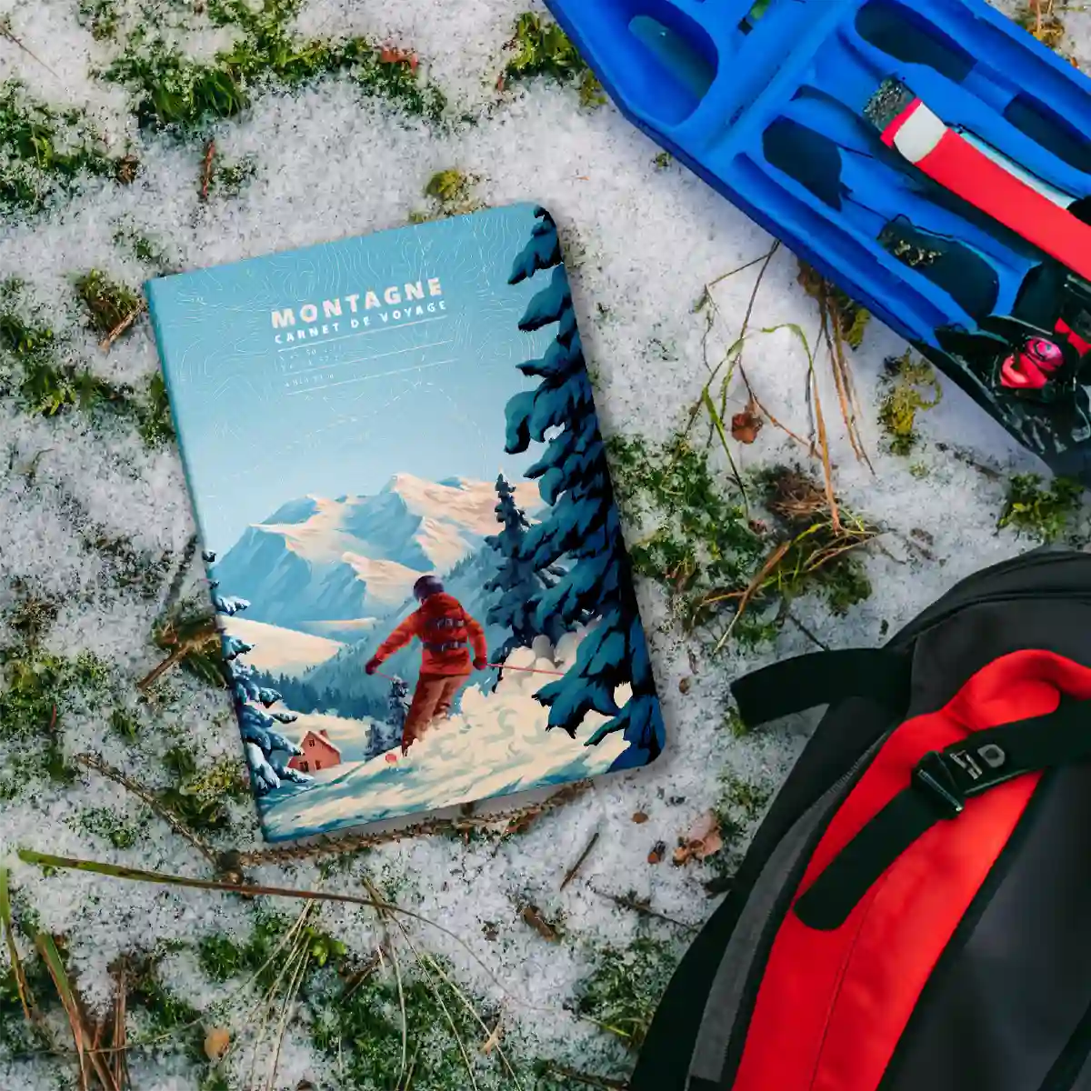 Aventura Editions-Carnet de voyage Hiver Neige Ski