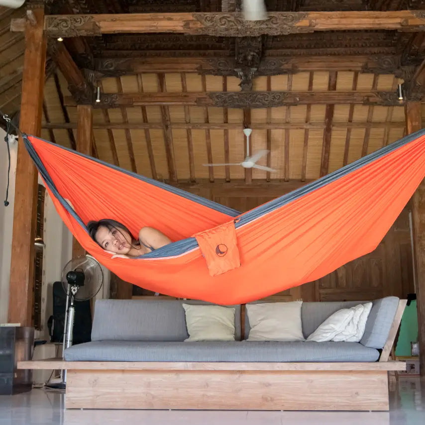 Casambu hamac original ticket to the moon orange-gris