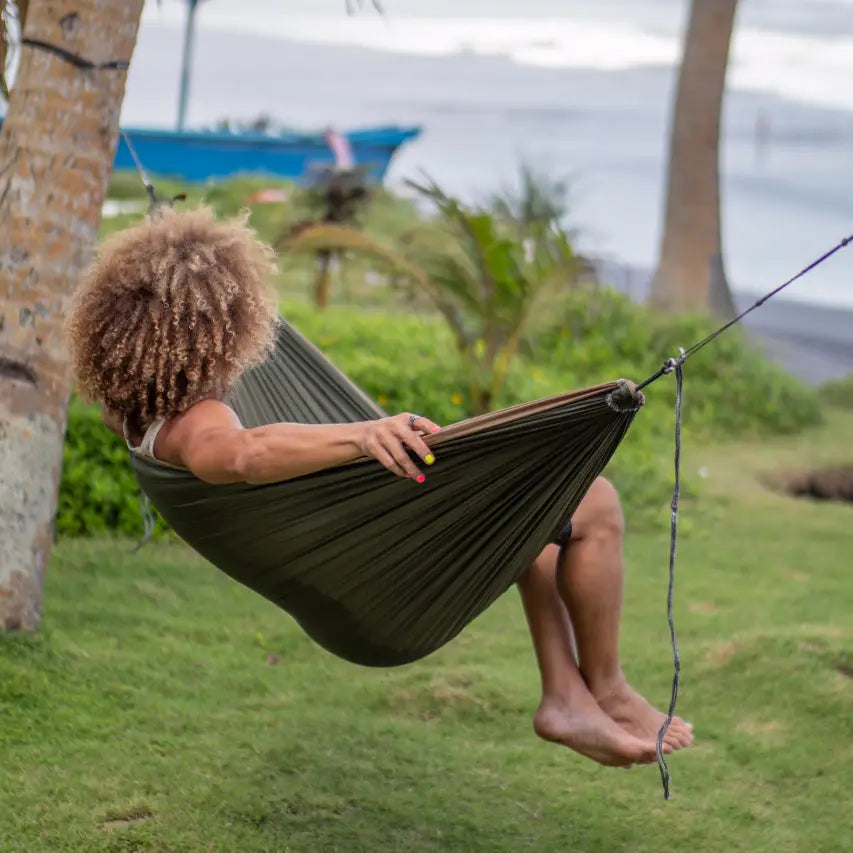 Casambu hamac original ticket to the moon vert armee-marron