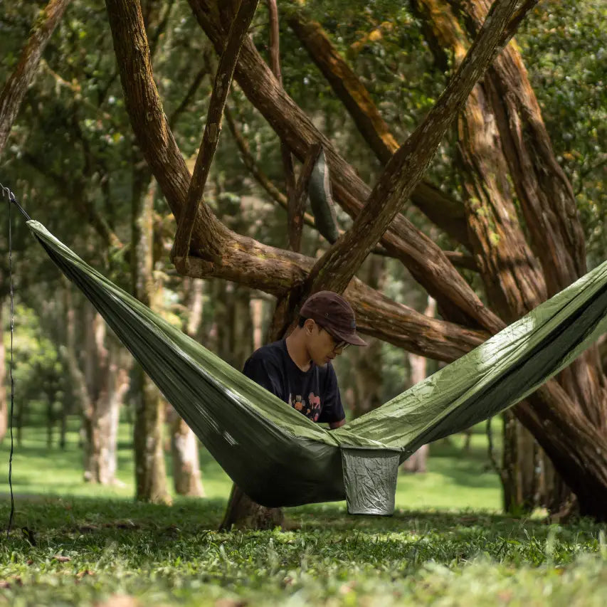 Casambu hamac original ticket to the moon vert armee-vert pomme