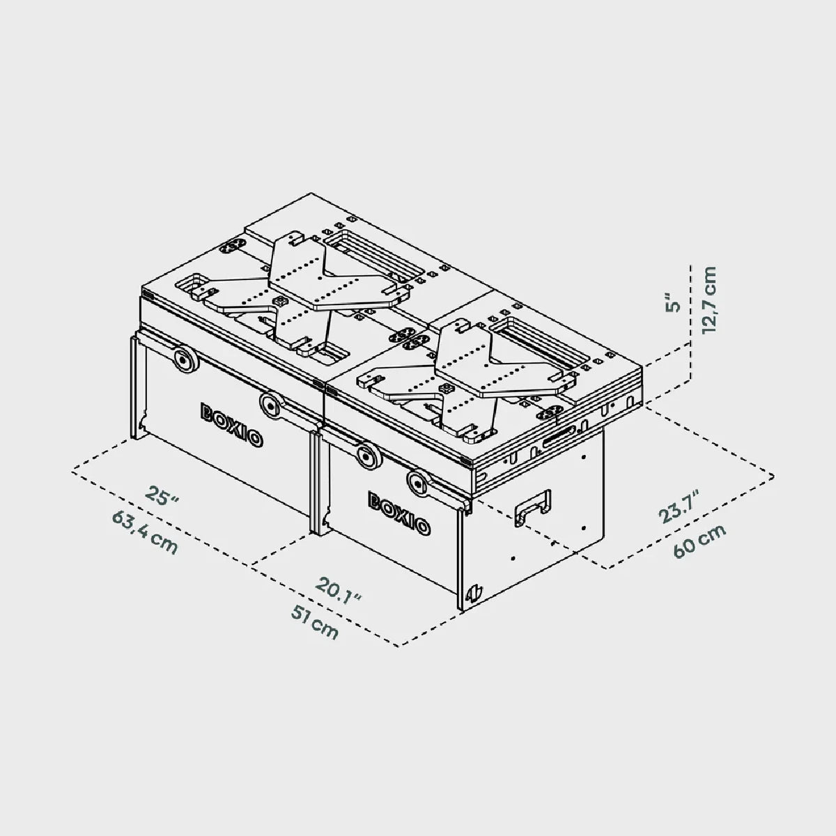 Boxio_Lit amovible_Pack Rack BED + BOX