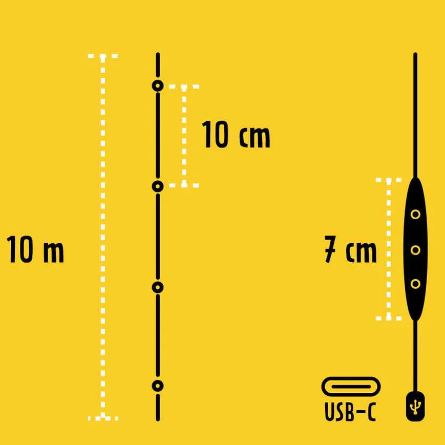 Guirlande lumineuse USB The Camplight 10m THE SUNNYSIDE