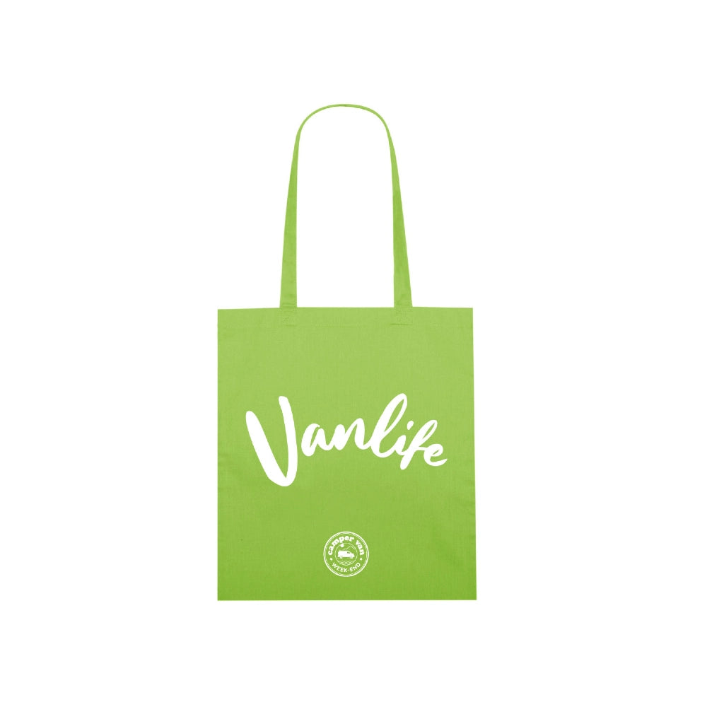 ToteBag  Camper Van Week-end Vert