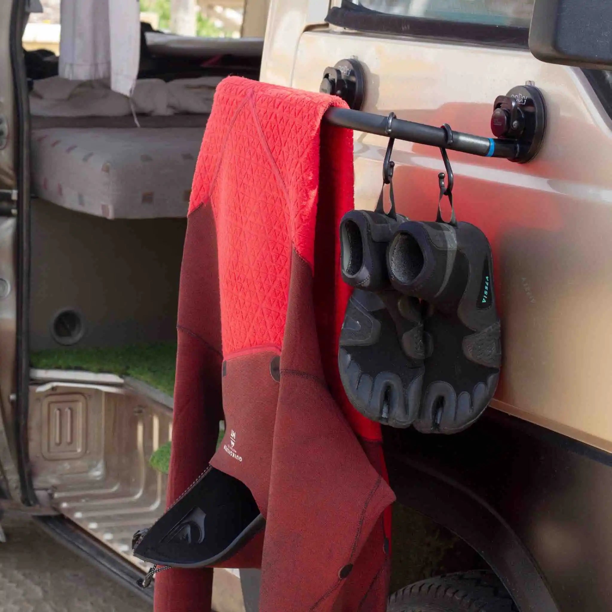 Étendoir/Séchoir à ventouse-noir et bleu-GODRY_5