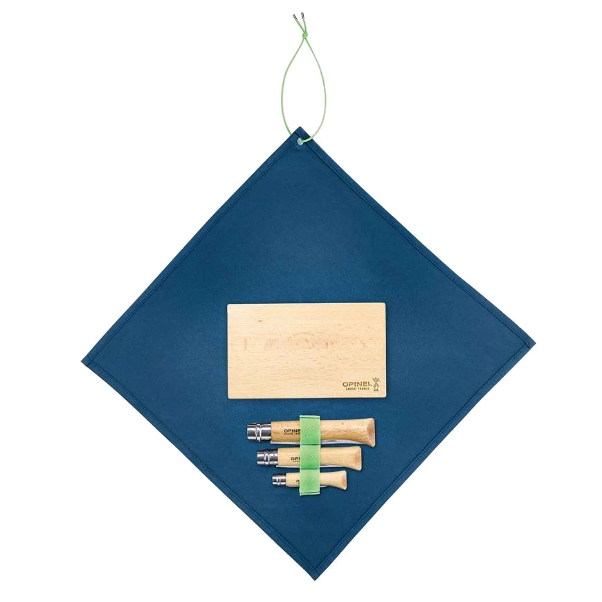 Kit Cuisine Nomade-3 couteaux-1 planche à découper-1 linge 3in1-OPINEL_3