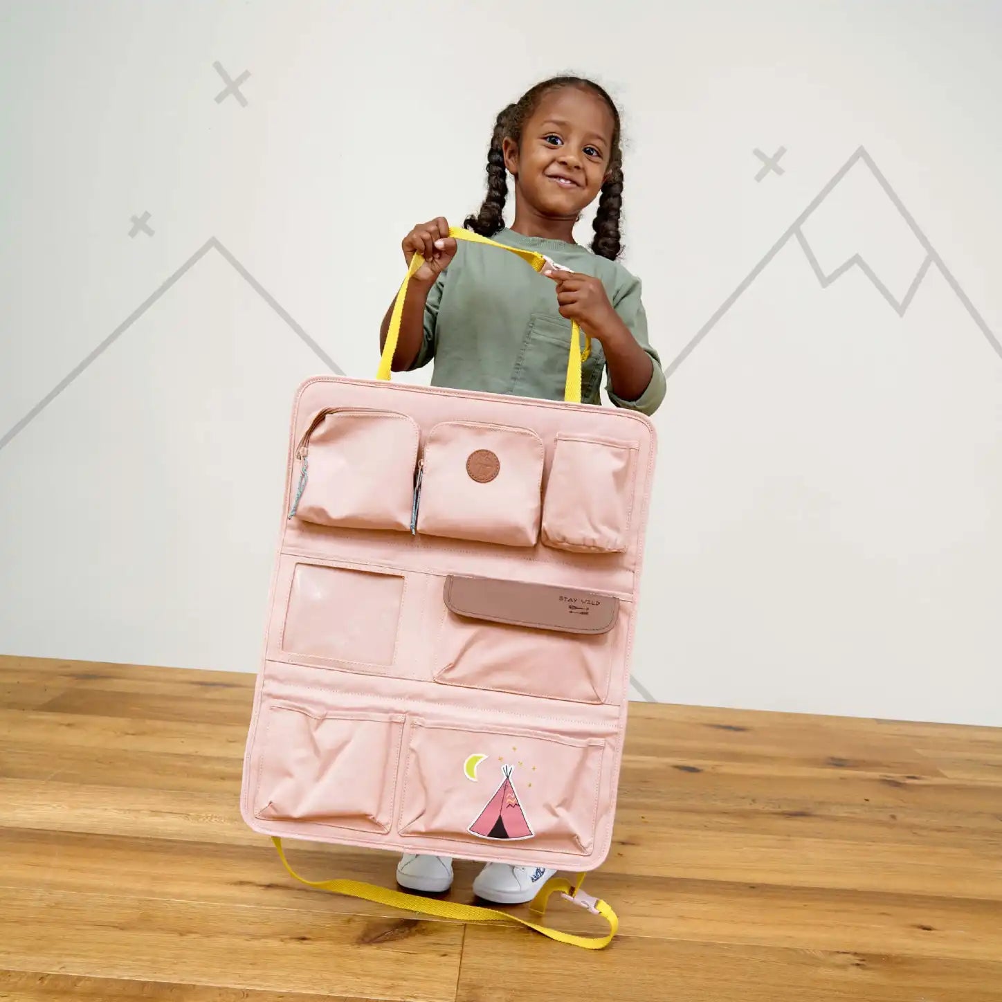 Organisateur de voiture-Adventure Tipi-rose-LASSIG_2