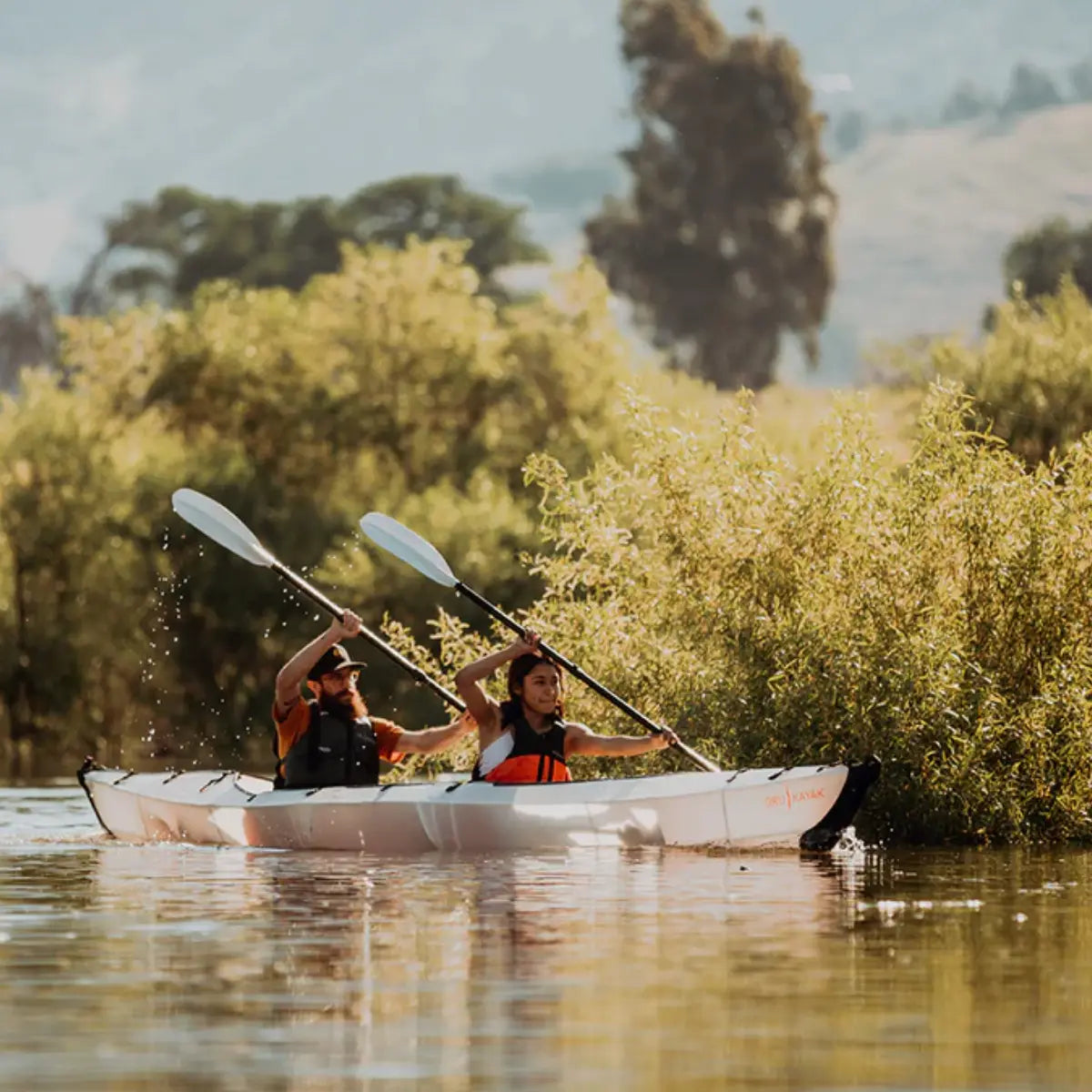 Kayak pliable-Haven TT-2 personnes-blanc et orange-ORU KAYAK_7