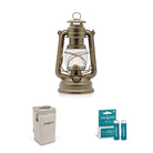 Pack_Lampe Tempête LED Baby Special 276_Bronze_Piles_Sac_FEUERHAND