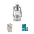 Pack_Lampe Tempête LED Baby Special 276_Zinc_Piles_Sac_FEUERHAND