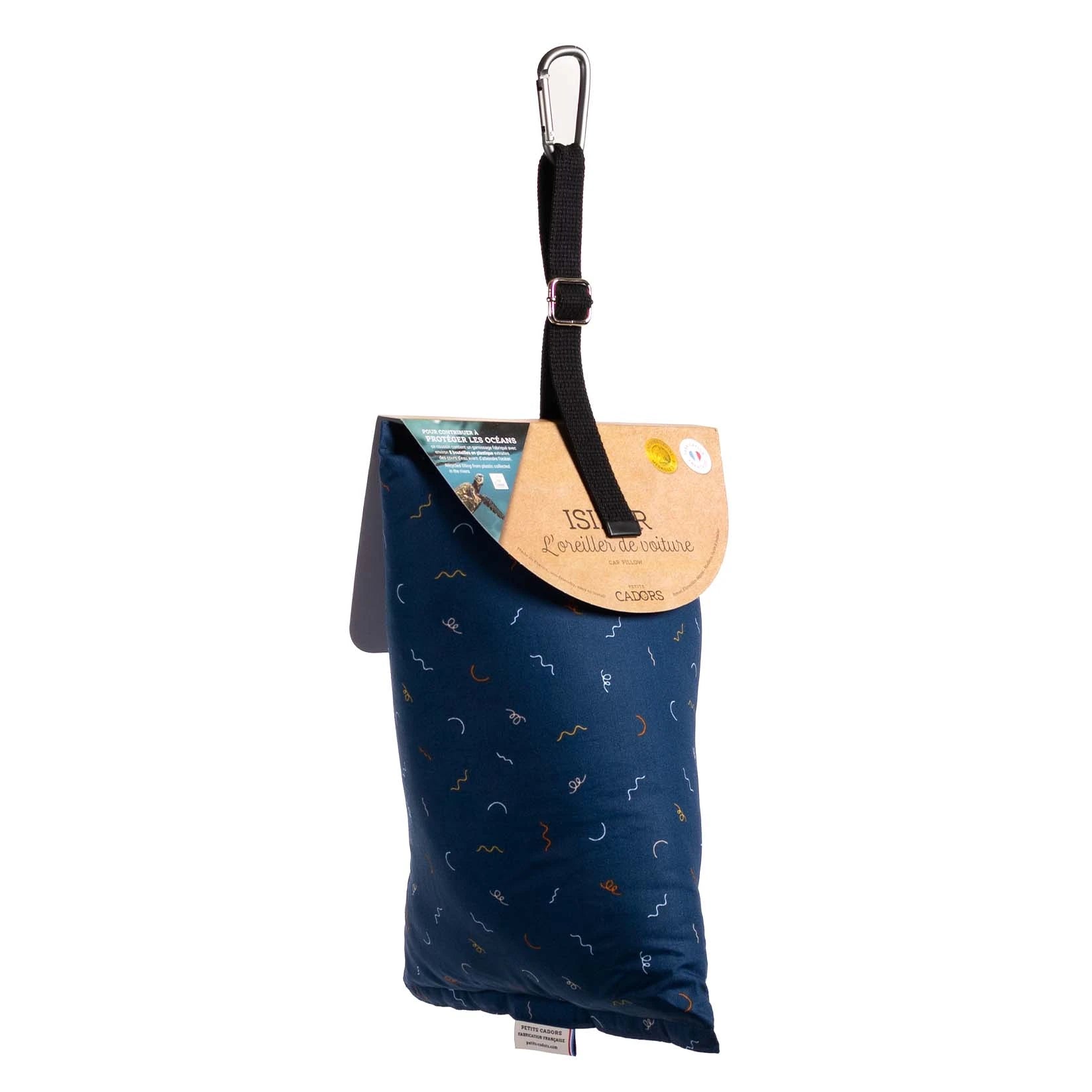 Oreiller de voyage nomade-Isidor Bervely Hills-bleu-PETITS CADORS_3