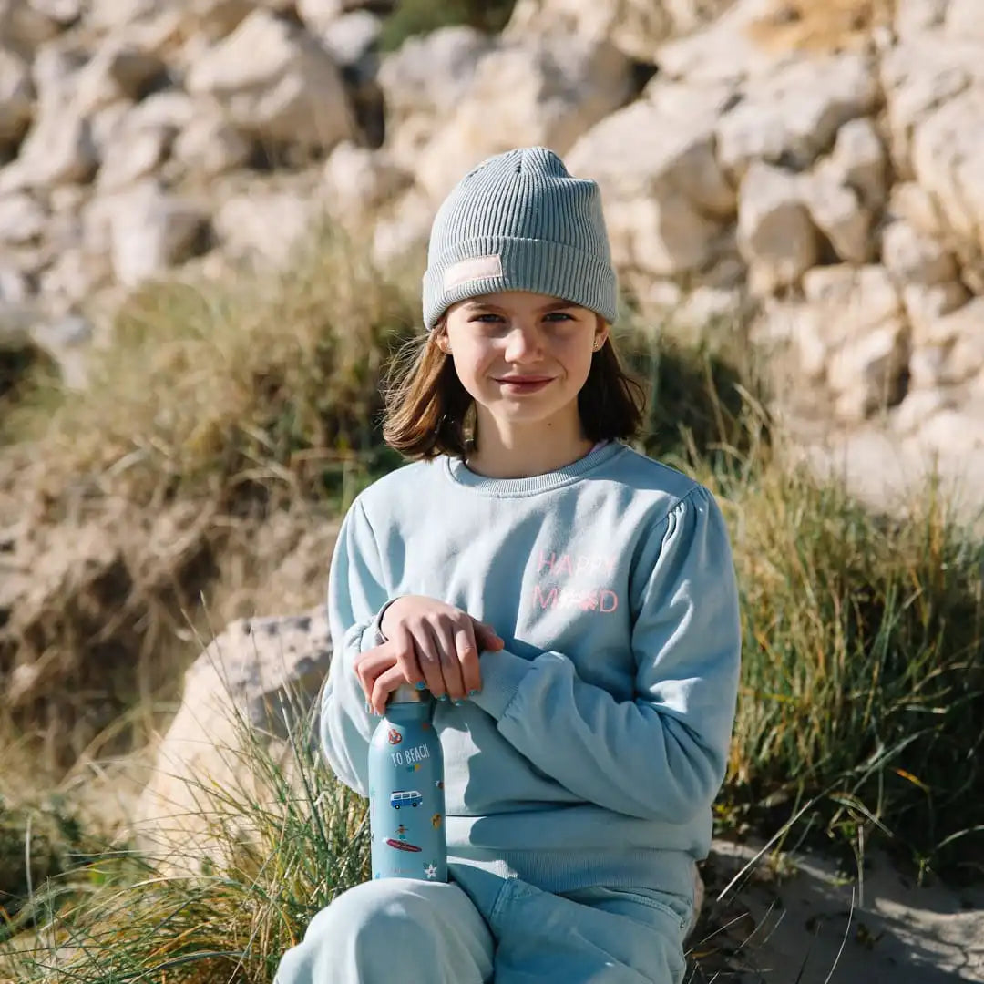 Gourde isotherme-Kids Honolulu-inox-35cl-bleu-QWETCH_5