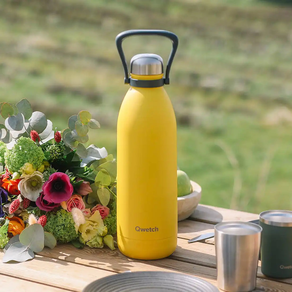 Gourde isotherme-1.5L-inox-jaune-QWETCH_2