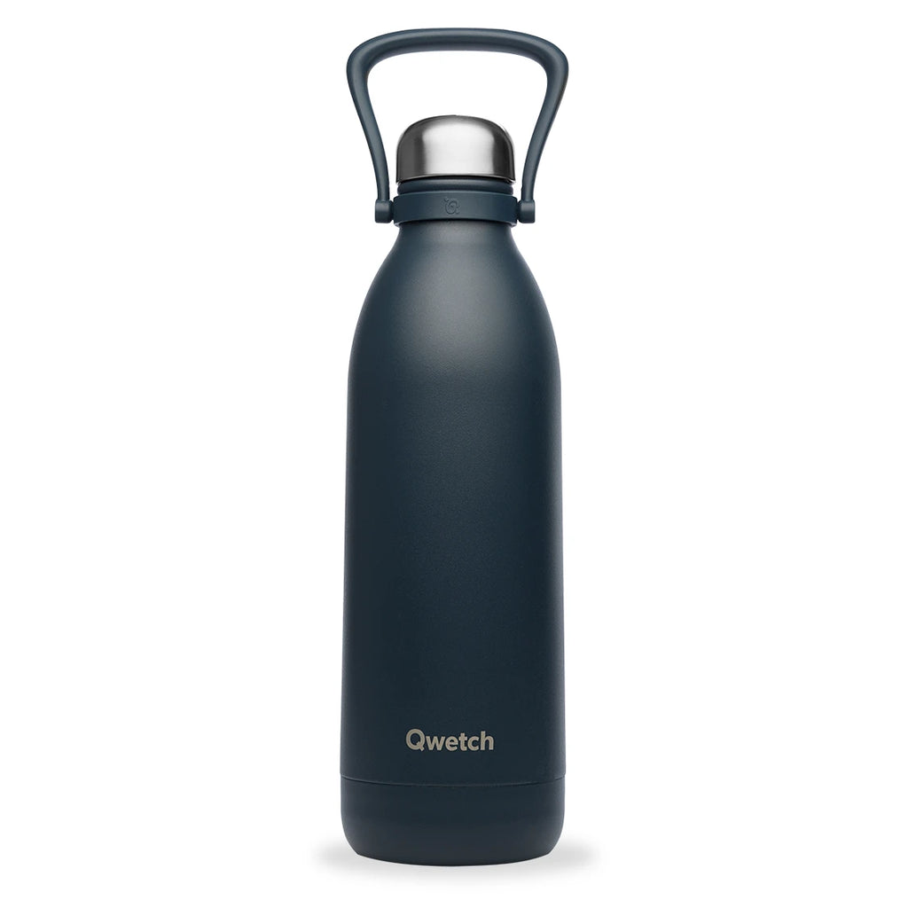 Gourde isotherme-1.5L-inox-carbon-QWETCH