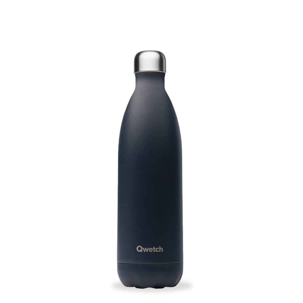 Gourde isotherme-1L-inox-carbone-QWETCH