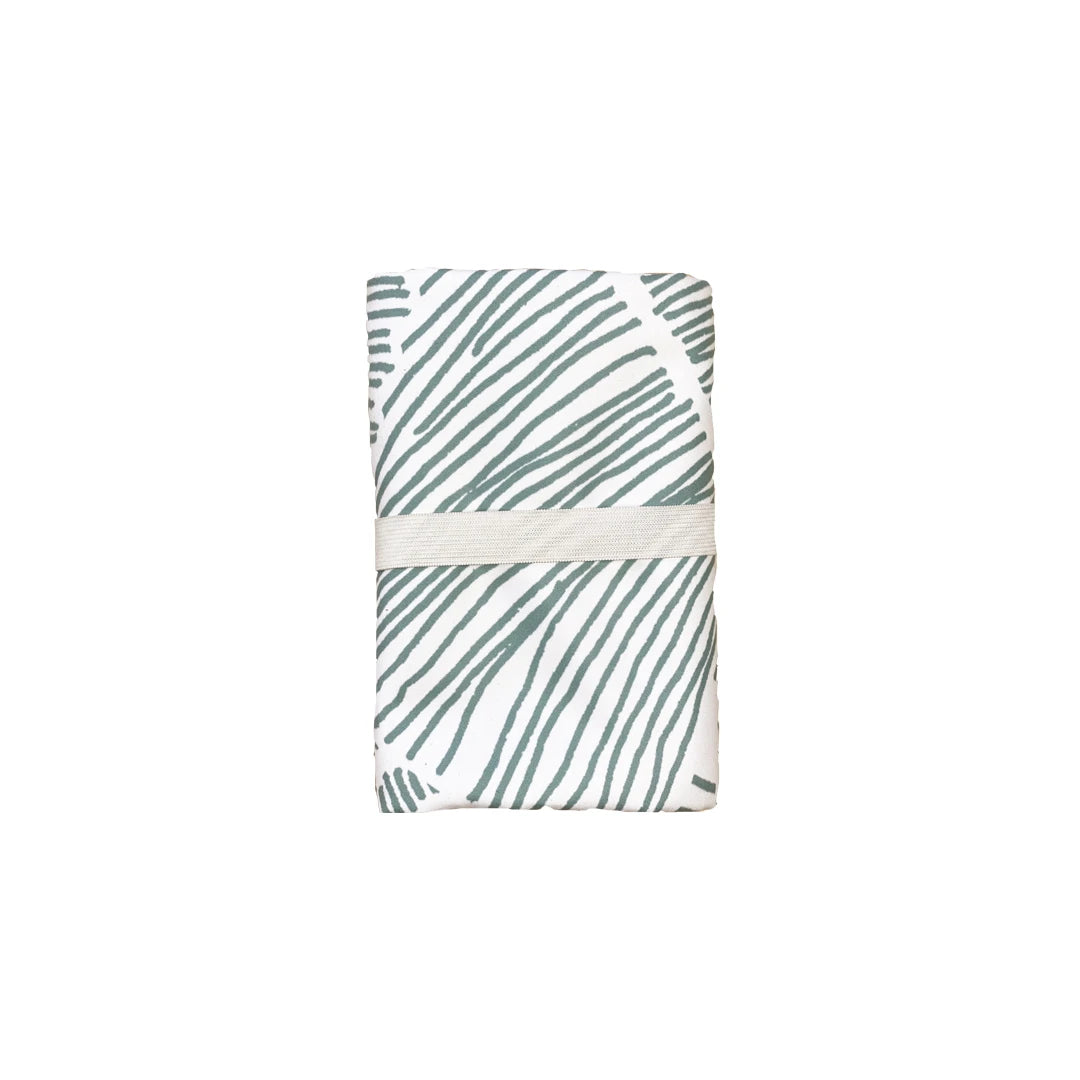 Serviette micro fibre plage-Bali Green XL-vert et blanc-MINIMIZ