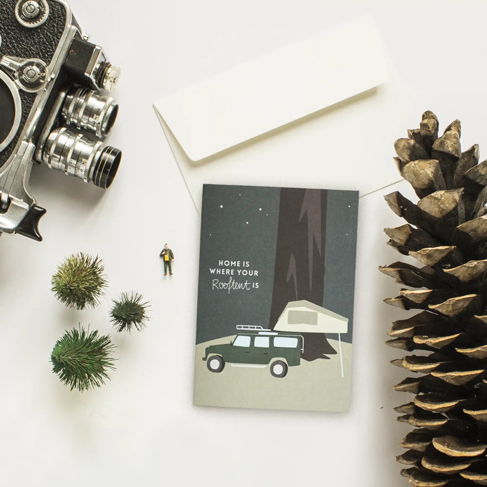 Carte avec enveloppe-Home Is Where Your Rooftent Is-ROADTYPING_2