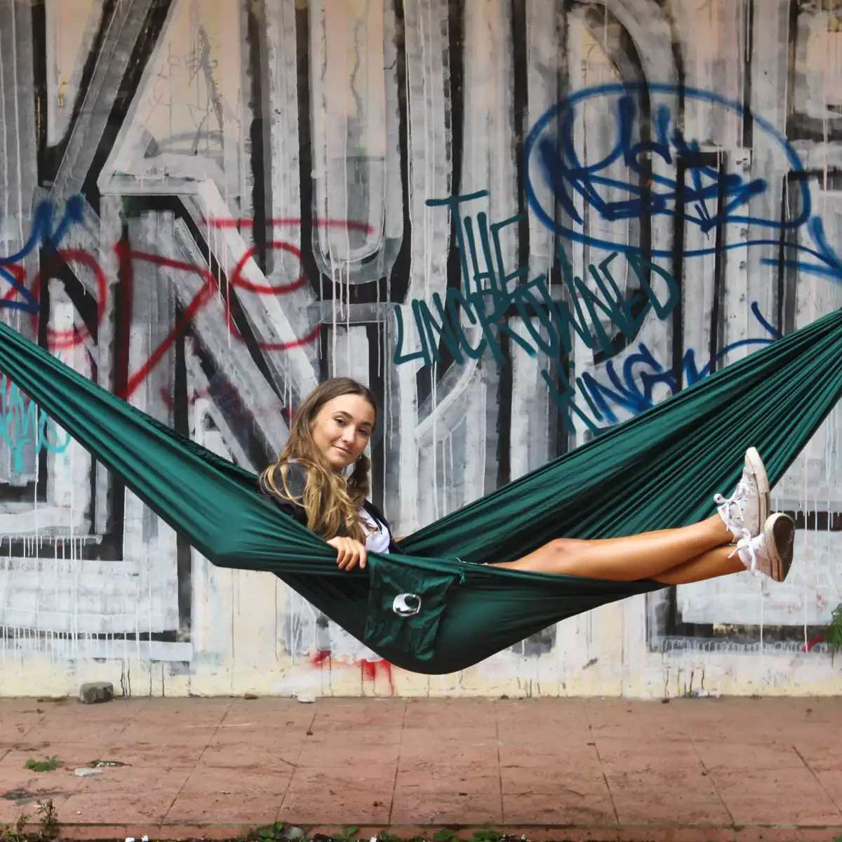 Ticket to the Moon hamac voyage compact vert foncé