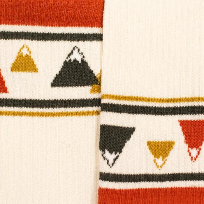 Chaussettes Montagnes_Beige_Coton_ROADTYPING_3