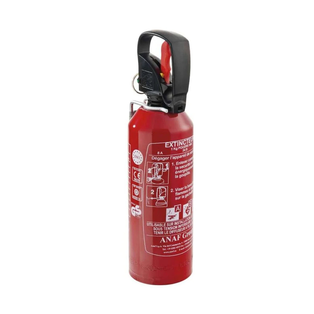 Extincteur auto à poudre avec manomètre 1 kg Extincteur auto à poudre avec manomètre 1 kg