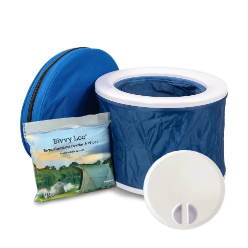 Toilettes sèches avec couvercle-Bleu-Bivvy Loo