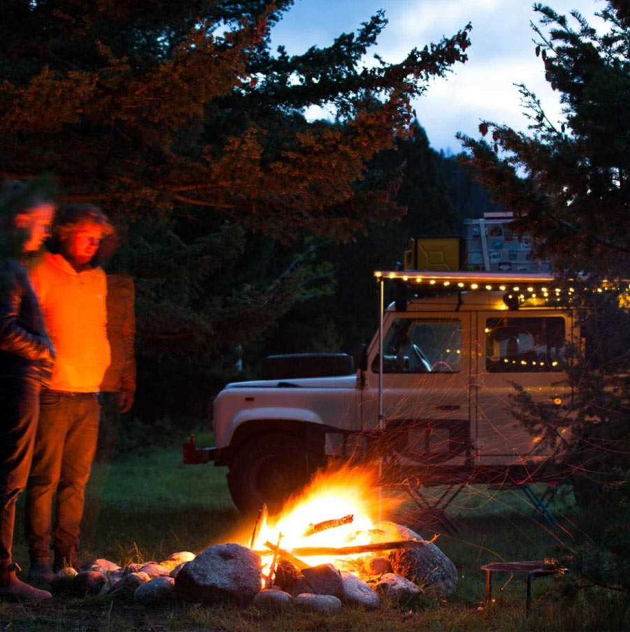 Guirlande Lumineuse D'ambiance Pour Camping En Plein Air|Lumières De Décor  LED|Petites Lumières Rondes Pour Auvent De Tente,Boule À Bulles - Blanc