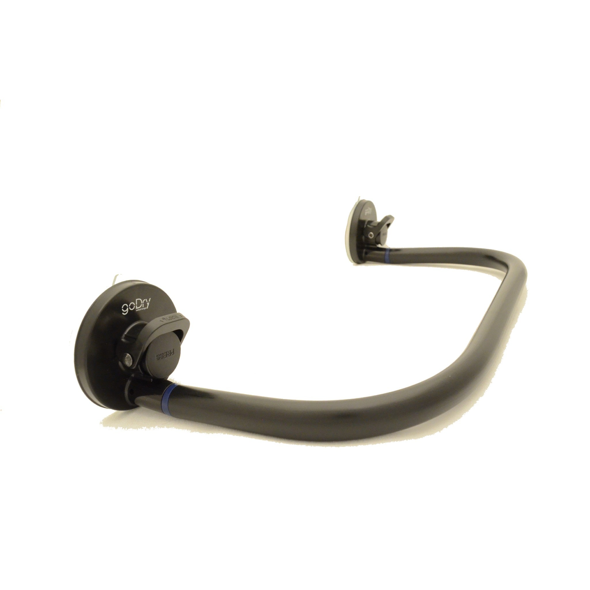 Étendoir/Séchoir à ventouse-noir et bleu-GODRY